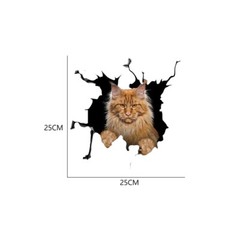 3D Cat Sticker Vinyl Window Decal Accessories For Car Truck Exterior Decoration