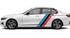 Tricolor Racing Stripe Graphics Sticker For BMW Audi VW Honda Toyota Side Decal