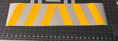 Chevron Reflective Car Decal (1 Left and 1 Right) Various Colors 12″x6″ By SSMG