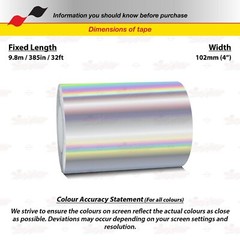 4″ Roll Vinyl Pinstriping Pin Stripe Solid Line Car Tape Decal Stickers 100mm