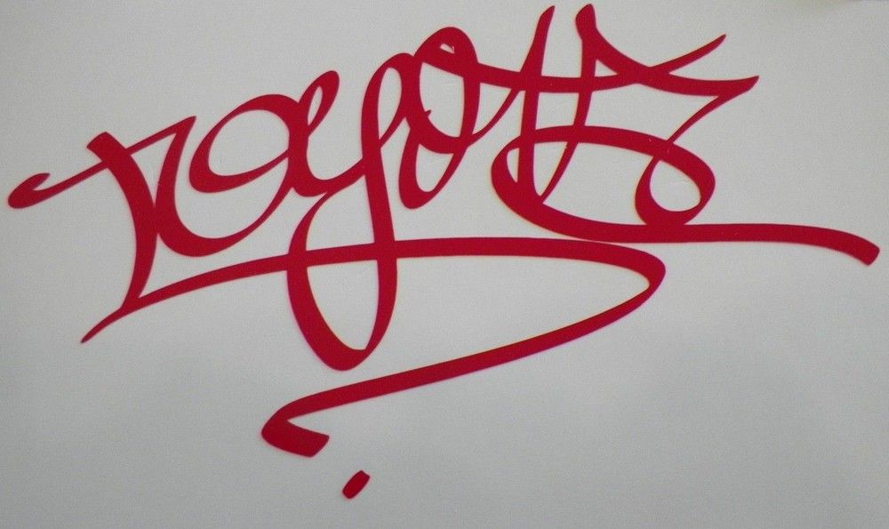 TOYOTA Graffiti Hand style die cut Vinyl car decal sticker