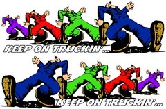 Keep on Truckin’ Right & Left Decals is 7″ each in size