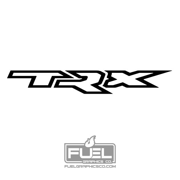 Truck Hood Premium Vinyl Decal – 28″ wide x 4″ tall – Gloss Black