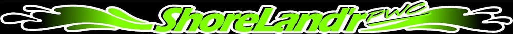 SHORELAND’R TRAILER DECALS STICKERS CALCOMANIAS (2)PAIR FOR BOTH SIDES