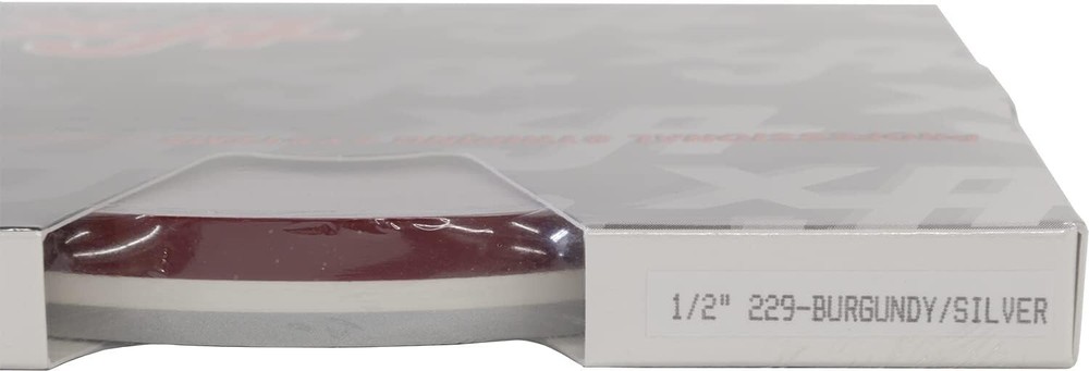 Universal 1/2″ 2-Color Pinstripe 02085229- Burgundy/Silver Metallic