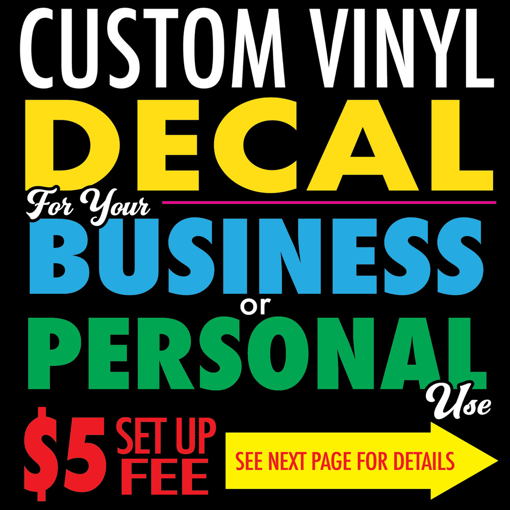 Personalized Logo Decal for Business Custom Sticker for Advertising Anything