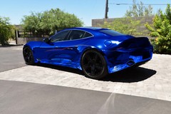 Supercast Easy Stretch Chrome Royal Blue Vinyl Wrap Bubble Free Sticker Decal