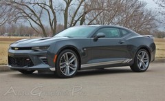 2017 2018 Camaro Lower Rocker Door TREAD Accent Vinyl Graphic Decals 3M Stripes
