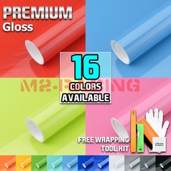 Gloss Glossy Vinyl Car Laptop Auto Wrap Sticker Decal Bubble Free Air Release