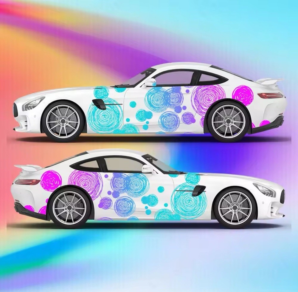 Art Deco Style car Decal; Universal Decal For Both Sides Of Car; Universal Fit