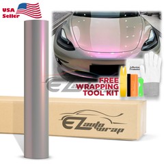 Space Candy Gloss Gray Red Metallic Sticker Decal Car Vinyl Wrap Sheet Film DIY