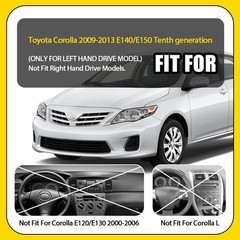 Black Dashboard Mat Cover For Toyota Corolla 2009 2010 2011 2012 13 Carpet 1-5X