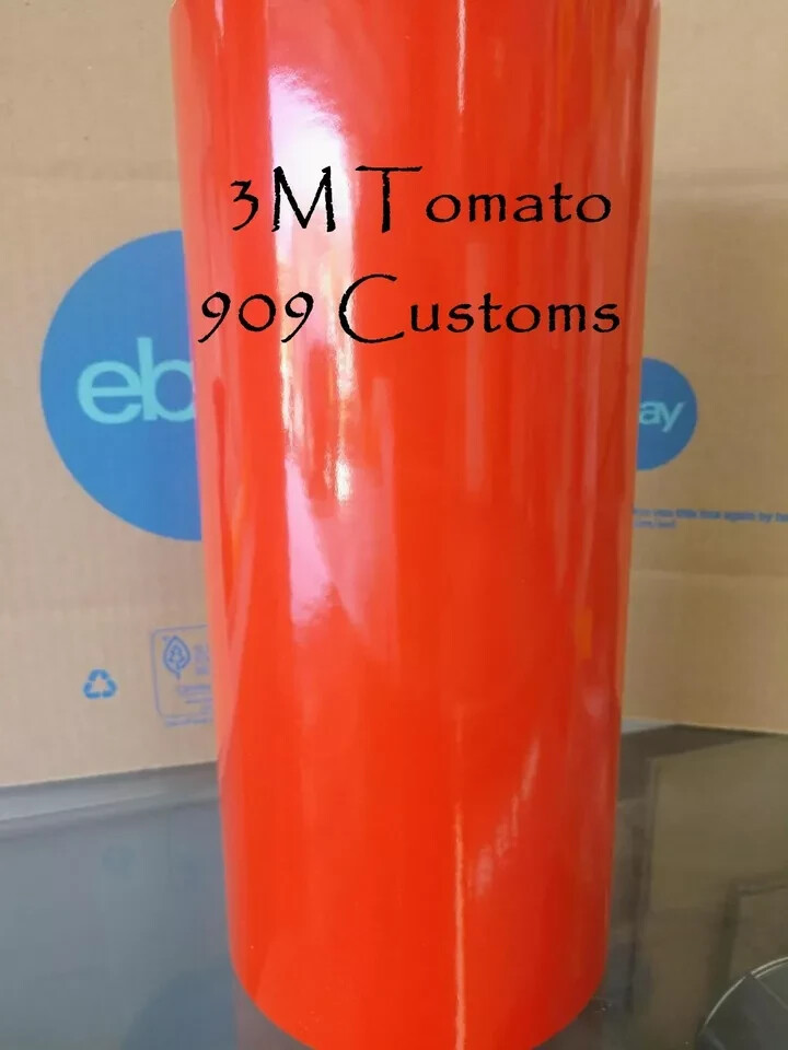3M Tomato Racing Stripes 10″ Vinyl Graphic Decal Sticker 10 INCH x 36 FEET