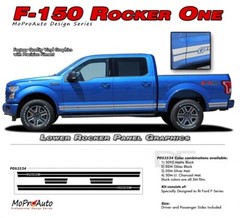 2015-2020 Rocker One F-150 Lower Side Panel Solid Decals Stripes Vinyl Graphics