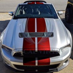Satin Chrome Metallic Matte Racing Stripes Vinyl Wrap Rally Sticker 10/20 Long