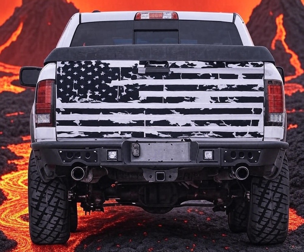 ✅American Flag Vinyl Decal for Pickup Truck Tailgate – Made in USA
