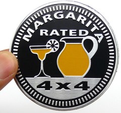 1pc Margarita Rated Sticker Decal Emblem 4×4 Badge Auto Fender 6cm 2.36″