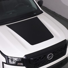Matte Black Hood Panel Decal Sticker Blackout Fits Nissan Frontier 2022-2024