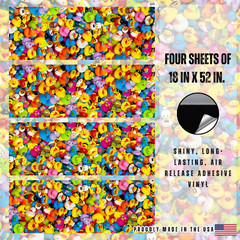 Rubber Ducks Rocker Decal Truck Premium Re-Skin Vinyl Wrap