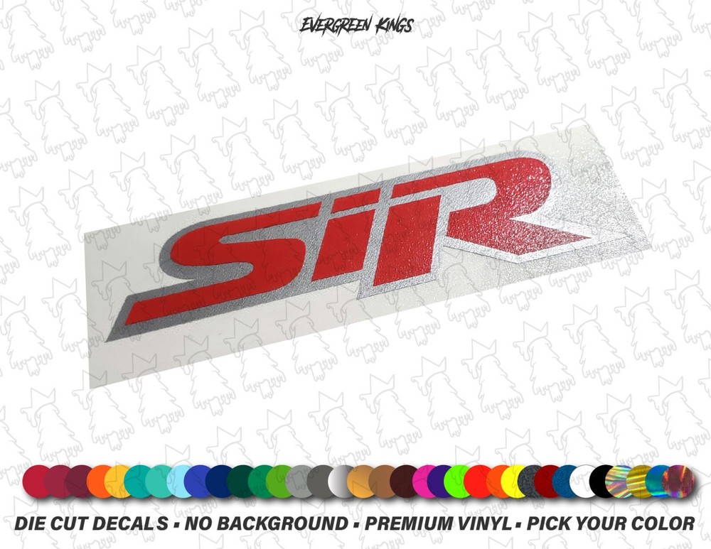Civic SiR JDM Rear Hatch Trunk Decal Emblem for Civic EK EG EF Si DOHC VTEC B16