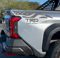Tacoma Tundra 2024 2025 TRD Off Road Flag vinyl decals Fit Toyota bedsides