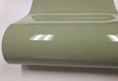 High Gloss Light Green Khaki Vinyl Car Auto Wrap Film Decal Sticker Sheet Roll