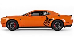 EAGLE American Flag Hood Door Vinyl Decal Racing Stripes (Fits CHALLENGER)