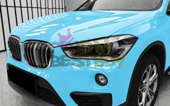 2pcs 4″x8″ Sample PPF Paint Protection Gloss Light Blue Invisible Scratch Shield