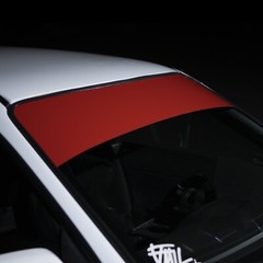 Universal Windshield Banner Gloss Red Carbanner