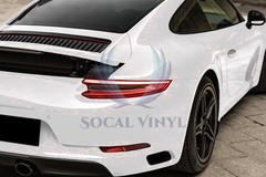 PET Marble Pearl Gloss White Red Car Vehicle Vinyl Wrap Decal Sheet Sticker