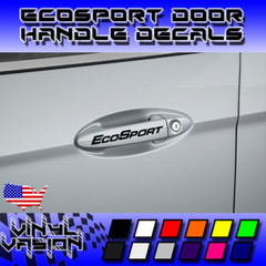 4x Ford EcoSport Door Handle Decal Sticker S SE SES Titanium