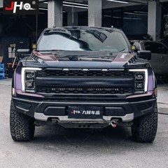 8PCS Purple Carbon Fiber Look Graphic Decals For 22-26 Ford F-150 Raptor Vinyl