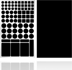 Crystal-Embellished Blackout Stickers – 100% Light Blocking Sheets (Pack of 2)