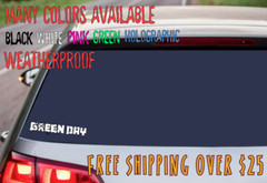 Green Day Decal sticker Car Laptop Waterproof 90s Rock Pop Punk