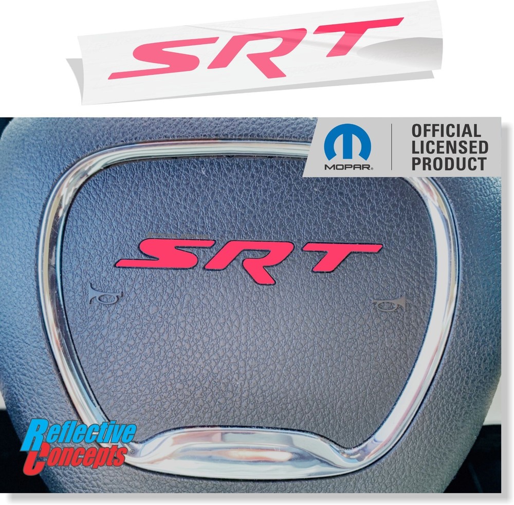 Steering Wheel SRT Overlay Decal for 2015-2023 Dodge Charger SRT