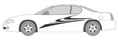 DECAL VINYL GRAPHIC #A1011 AUTO SUV VEHICLE VAN CROSS OVER CAR MODERN TRUCK SEMI
