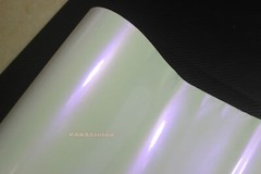 Glossy White to Purple Stretchable Pearl Chameleon Vinyl Wrap PVC Car Sticker US