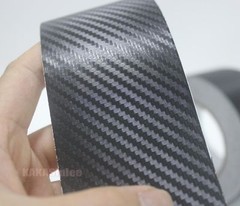 Multi-function – 2inch Wide Black 3D Carbon Fiber Vinyl Tape Wrap Sticker – CF