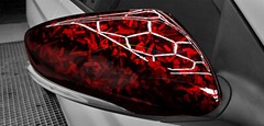 ESSMO PET Marble Forged Gloss Carbon Fiber Red Car Vehicle Vinyl Wrap Decal