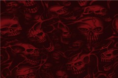 Red Ghost Skulls Graphic Decal Vinyl Bike Motorcycle Car Wrap USA 24×36 Seamless