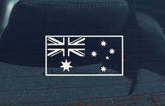 2 x Australian Flag Sticker Proud Aussie 12x6cm Car Window Quality Decal Travel