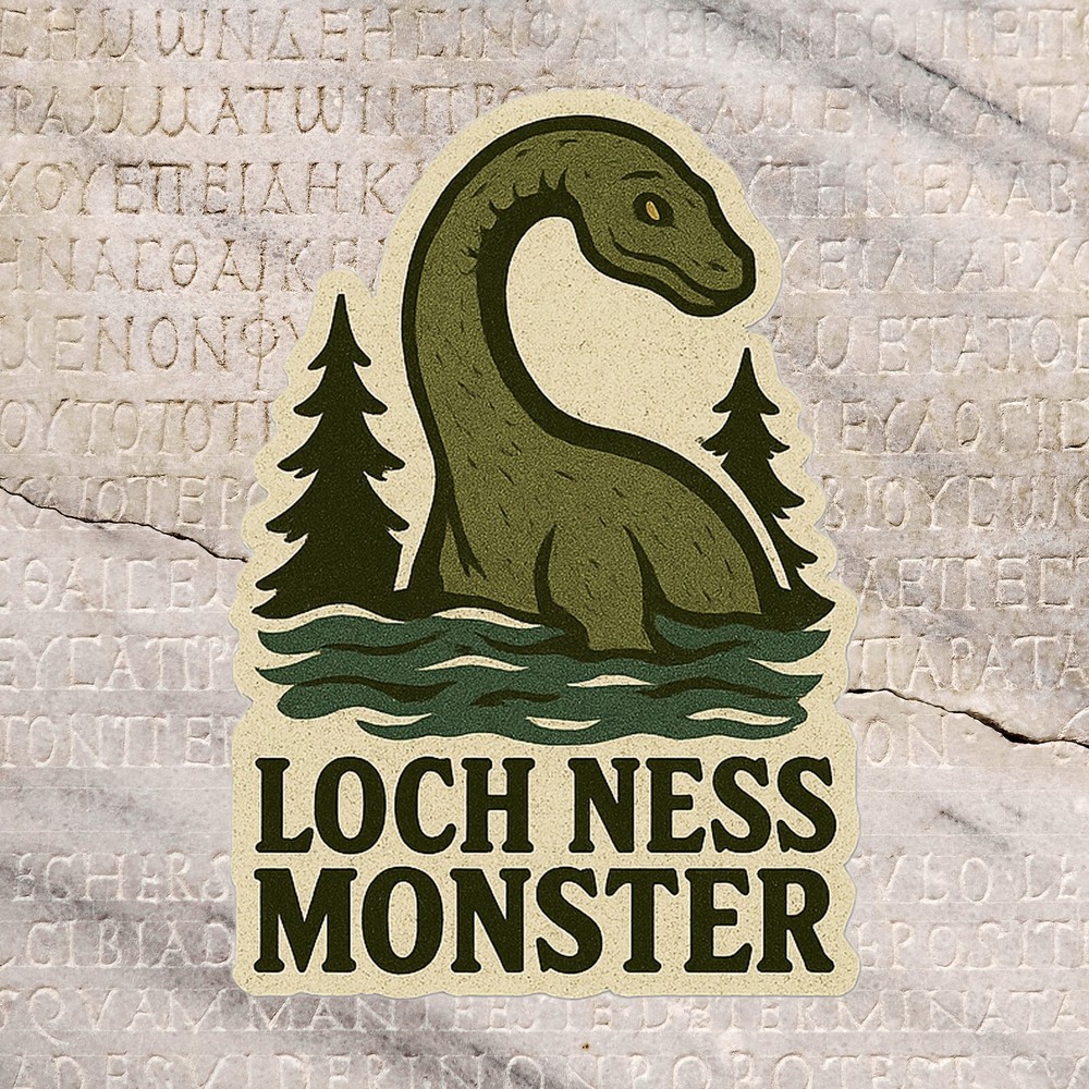 Loch Ness Monster Decal Cryptid Sticker for Car Truck Window Bumper DieCut Vinyl
