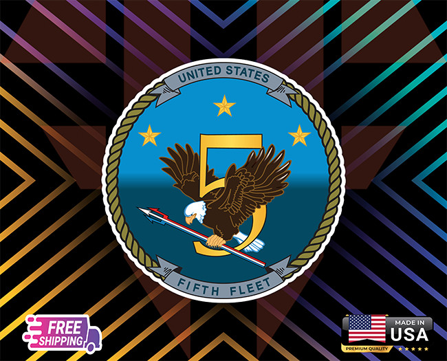 UNITESSATESFIFTHNAVY+DECAL,WINDOW,WALL,COMPUTER,ETC+6YEARS+R LAMINATED+FREE STIC