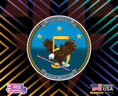 UNITESSATESFIFTHNAVY+DECAL,WINDOW,WALL,COMPUTER,ETC+6YEARS+R LAMINATED+FREE STIC