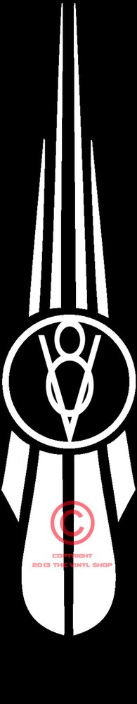 VINTAGE Pinstripe V8 Spear Stripe,Kit,Drag Race,Hand Lettered decals 4 inch tall