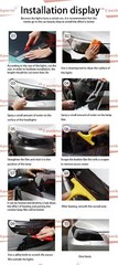 Transparent Lens Vinyl Protection Film 12”x78” Fit For Headlight Taillamp