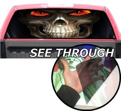 P192 Grim Reaper Rear Window Tint Graphic Decal Wrap Back Pickup Graphics