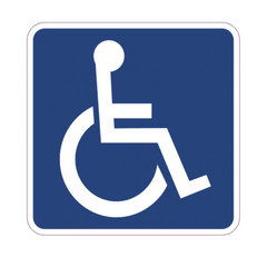 Handicap Symbol Sticker – Decal Car Window Vinyl Disabled Sign Wheelchair FE503