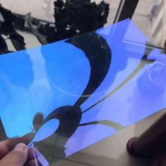 63%VLT Chameleon Light Blue Front Window Roll Tint Solar Film Protection Sticker