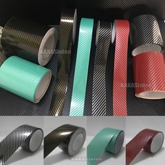 Multi-function 2D Glossy Texture Carbon Fiber Vinyl Tape Wrap Sticker 5 Color CF